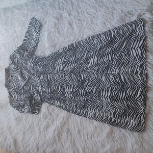 Zebra print 3/4 dress